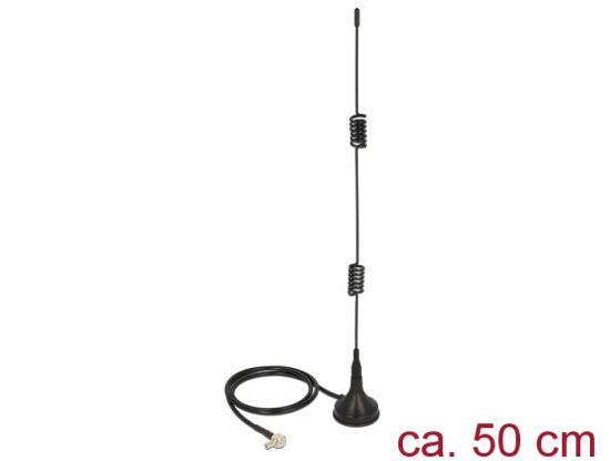 LTE Antenne TS-9 Stecker 2 - 3 dBiomnidirektional magnetischer Standfu starr schwarz