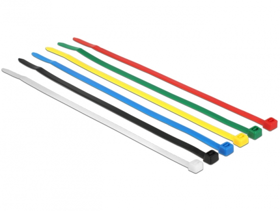 Kabelbinder, 200 x 3,6mm, farbig, 100 Stck