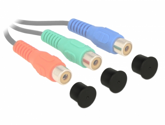 OTB Staubschutz-Kappen Set für USB Type C (USB-C) & Kopfhörer-Anschluss  schwarz
