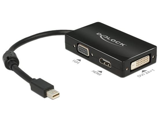 Adapter mini Displayport 1.1 Stecker > VGA / HDMI / DVI 24+1 Buchse