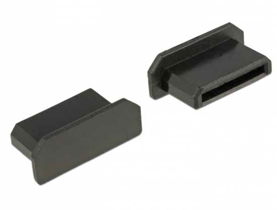 Staubschutz fr HDMI mini-C Buchse ohne Griff 10 Stck schwarz