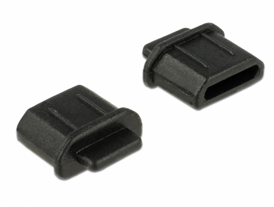 Staubschutz fr HDMI micro-D Buchse mit Griff 10 Stck schwarz