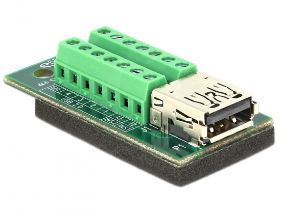 Adapter USB 3.0 / 3.1 PD A Buchse - Terminalblock 14 Pin