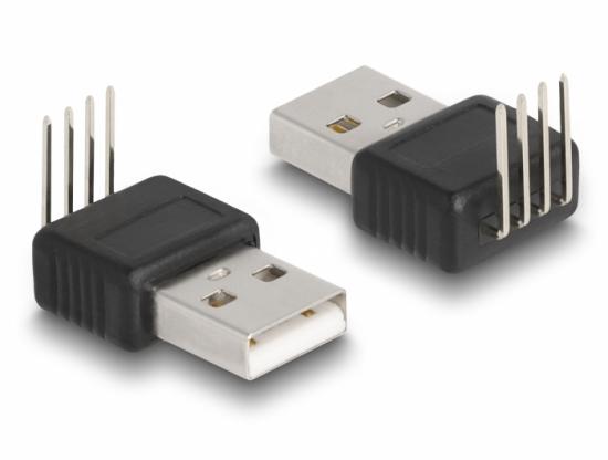 Adapter USB 2.0 Type-A Stecker - 4 Pin 90° gewinkelt