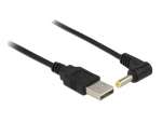 USB Strom Adapterkabel A Stecker - Hohlstecker 4,0 x 1,7mm 90 gewinkelt 1,50m