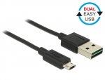 EASY USB 2.0 Kabel A Stecker  micro B Stecker schwarz - Lnge: 0,50 m