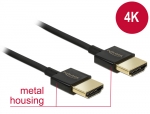 Premium Ultra Slim High Speed HDMI Kabel mit Ethernet A Stecker  A Stecker - Lnge: 0,50 m