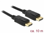 DisplayPort 1.2 Kabel 4K 60Hz DisplayPort Stecker  DisplayPort Stecker schwarz - Lnge: 10,00 m