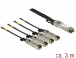 Kabel Twinax QSFP+ Stecker - 4 x SFP+ Stecker, 3,0m