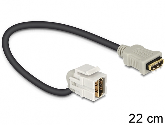 Keystone HDMI Buchse > HDMI Buchse 110 mit Kabel