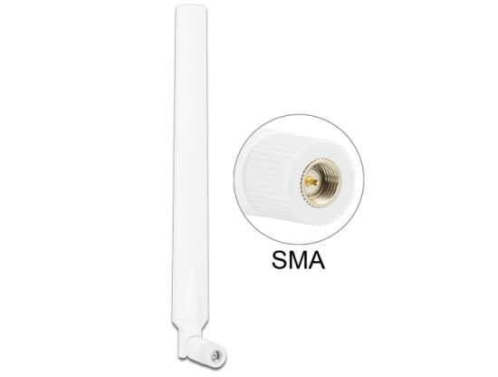 LTE Antenne SMA 0 ~ 4 dBi omnidirektional drehbar mit Kippgelenk wei