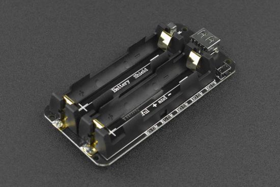 DFRobot Batteriehalter fr 2x 18650 mit Micro-USB, USB-C