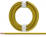 Zwillingslitze isoliert, 2x0,14mm, 5m - Farbe: gelb, braun
