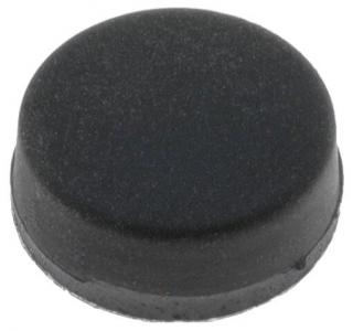 FIX&FASTEN Selbstklebender Fu, rund, Oben: 9,5mm, Unten: 10mm , Hhe: 4,5mm, Gummi, schwarz 