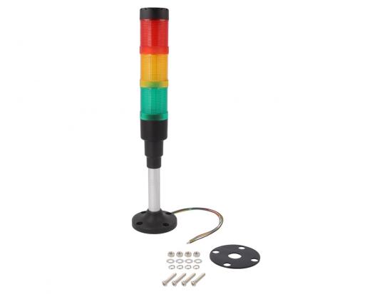 LED Signalsule, Dauerlicht, rot/gelb/grn, Dauerbuzzer, 24V, 40mm
