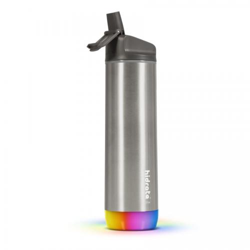 HidrateSpark, 620 ml, BPA freie intelligente Edelstahl-Trinkflasche, Strohhalm