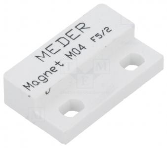 MEDER Permanentmagnet M04, bestndig, 23.2x14x6.1mm, AlNiCo500, 1210mT