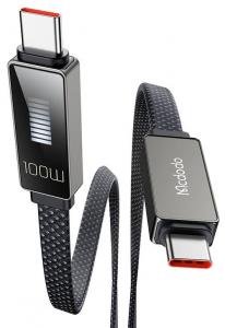 Mcdodo CA-4470 Rythm Cable, USB-C - USB-C Kabel mit LED Ladeanzeige, 100W, 1,2m, schwarz