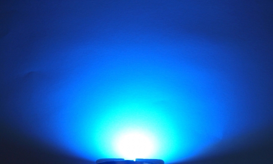 OptoSupply LED, 5mm, 4-4,5lm, 15, klar, sky blue