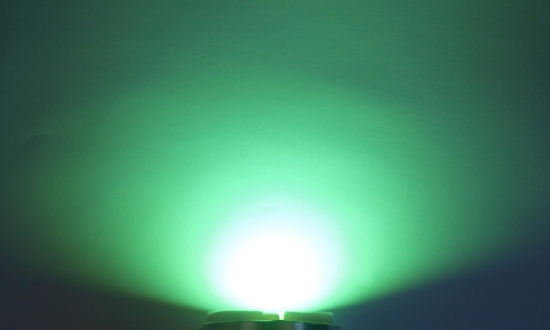 OptoSupply LED, 5mm, 8.5-9.2lm, 15°, klar, mint green