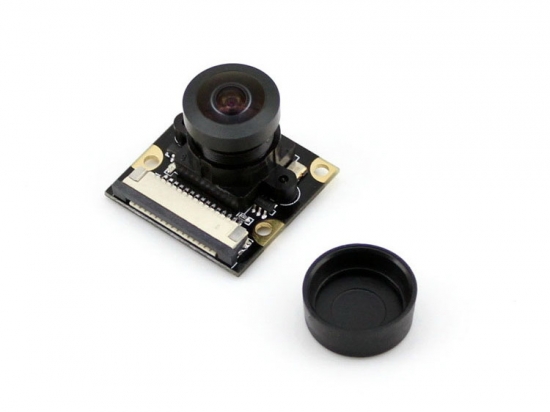 NoIR Kamera für Raspberry Pi mit Fisheye-Lens, einstellbarem Fokus und Infrarot LEDs