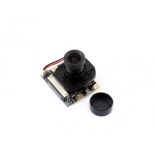 Kamera für Raspberry Pi mit herausklappbarem IR-Sperrfilter, einstellbarem Fokus und Infrarot LEDs
