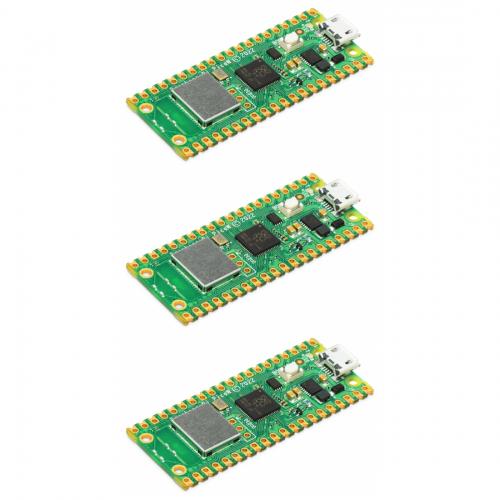 3 x Raspberry Pi Pico W, RP2040 + WLAN Mikrocontroller-Board