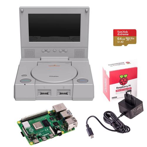 PiStation Retro Gaming Kit mit Raspberry Pi 4 Modell B 8GB RAM
