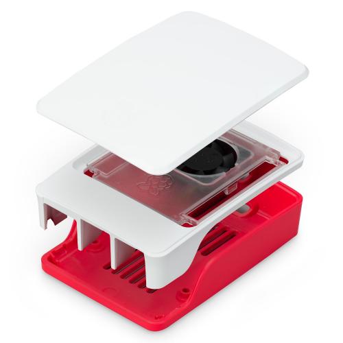 offizielles Gehäuse für Raspberry Pi 5, rot/weiß