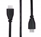Offizielles Raspberry Pi Standard HDMI 2.0 Kabel - Farbe: schwarz - Lnge: 1,0m