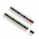 Stiftleisten / Pin Header Set fr Raspberry Pi Pico, farbig kodiert, seitlich 