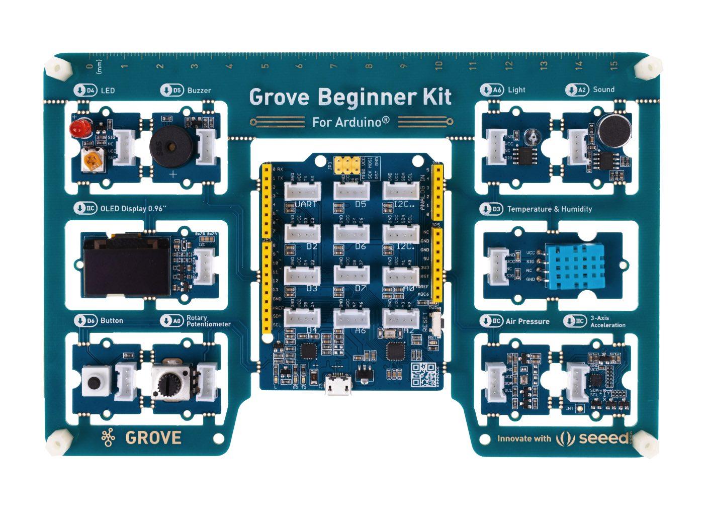 10 Sensoren 12 Projekte All-in-one-Board Einsteiger-Kit Arduino seeed Grove 