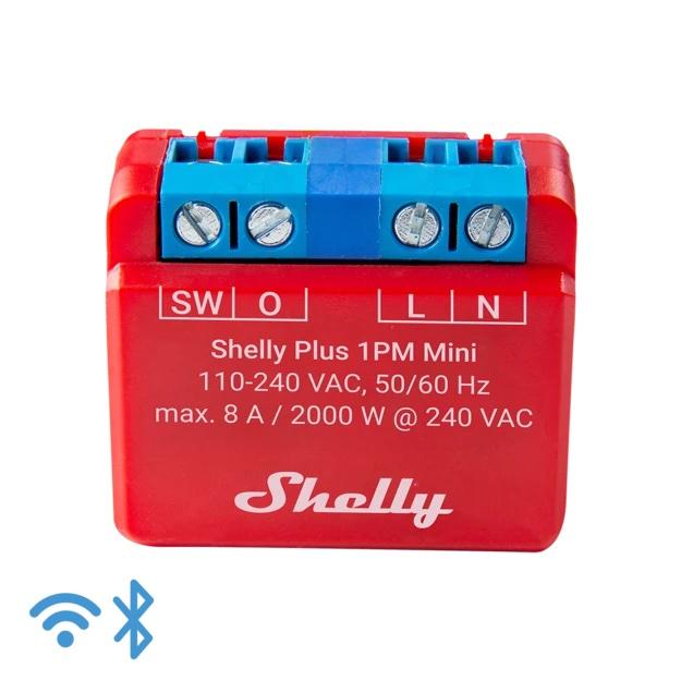 Shelly Plus 1PM Mini, WLAN + Bluetooth Schaltaktor mit Messfunktion
