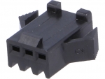 Steckverbinder Gehuse kompatibel zu JST SMP-03V-BC, weiblich, 3 Pin, schwarz