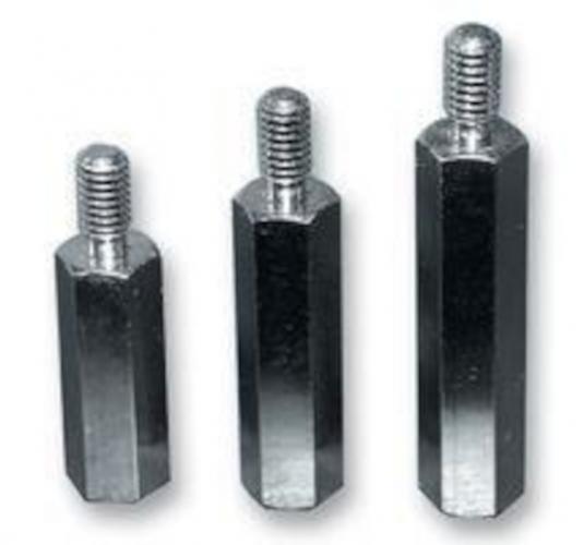 Abstandshlse Metall mit Gewinde (Innen/Auen) M2,5 - Lnge: 5 mm