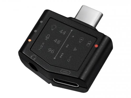 LogiLink Audio Adapter mit Equalizer, 2x USB-C - 3,5mm Klinkenbuchse, 96kHz, schwarz
