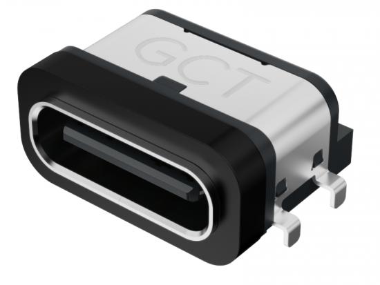 GCT USB-Ladeanschluss, Type C Buchse, IP67, 3A, 10.000 Paarungszyklen, 6 Pin, Oberflchenmontage