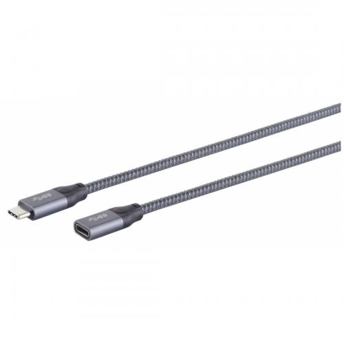 USB Type-C 3.2 Gen 2x1 Verlngerungskabel, grau