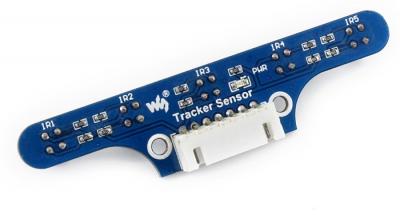 Waveshare Tracker Sensor: 5-Kanal ITR20001/T Infrarot Linienverfolgung, PID-Steuerung