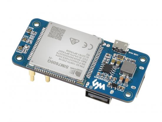 SIM7600G-H 4G HAT (B) fr Raspberry Pi, Mobilfunk und GNSS